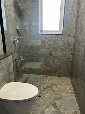 Bathroom in 3 BHK Apartment at Aundh – for Rent