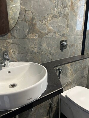 Bathroom in 3 BHK Apartment at Aundh – for Rent