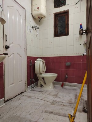 Bathroom in 2 BHK Builder Floor at East Of Kailash – for Rent