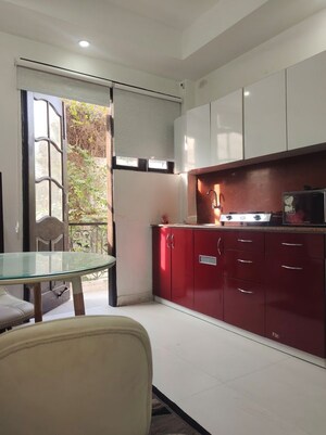 Kitchen in 1 BHK Builder Floor at Greater Kailash I – for Rent