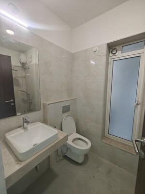 Bathroom in 3 BHK Apartment at Seawoods – for Rent