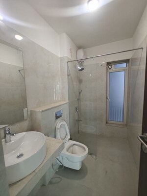 Bathroom in 3 BHK Apartment at Seawoods – for Rent