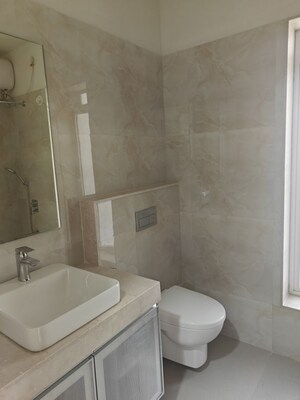 Bathroom in 4 BHK Apartment at Seawoods – for Sale