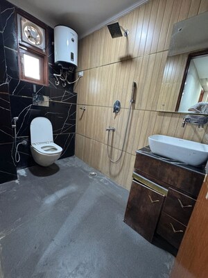 Bathroom in 1 BHK Apartment at Chattarpur – for Rent