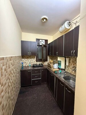 Kitchen in 2 BHK Builder Floor at Malviya Nagar – for Rent