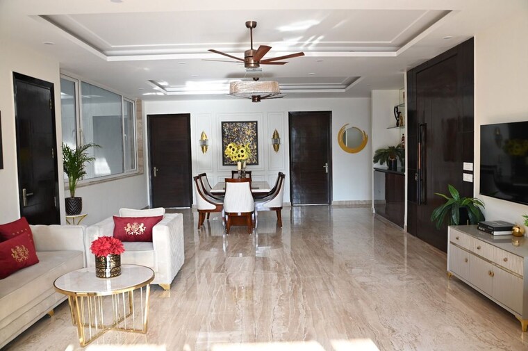 Living Room, sushant lok ii 4 Bedroom 450 Sq.Yd. Builder Floor In Sushant Lok ii Gurgaon 10432426
