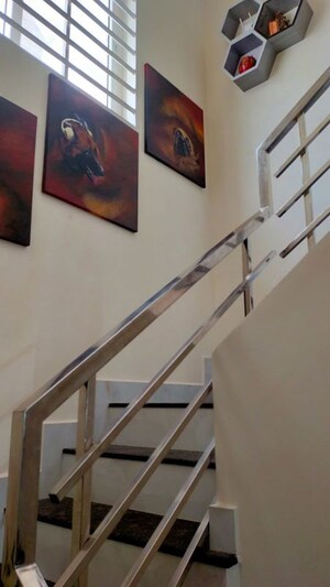 Staircase in 3 BHK Villa at Kuttoor – for Sale