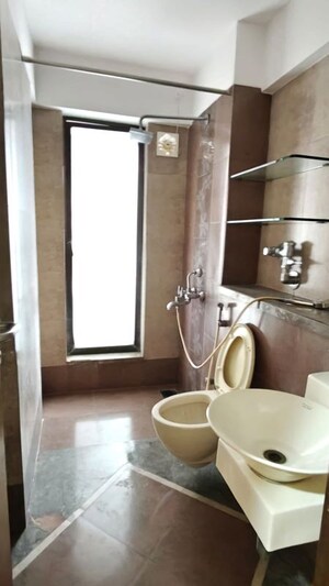 Bathroom in 3 BHK Apartment at DB Realty Shagun Towers, Goregaon East – for Rent