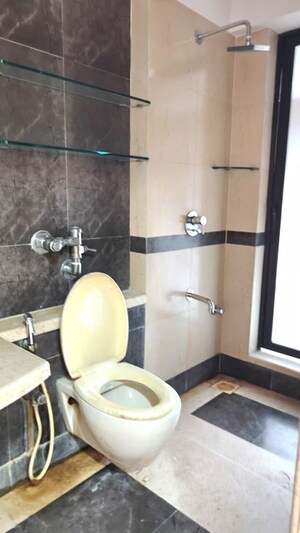 Bathroom in 3 BHK Apartment at DB Realty Shagun Towers, Goregaon East – for Rent