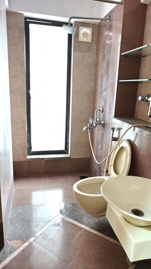 Bathroom in 3 BHK Apartment at DB Realty Shagun Towers, Goregaon East – for Rent