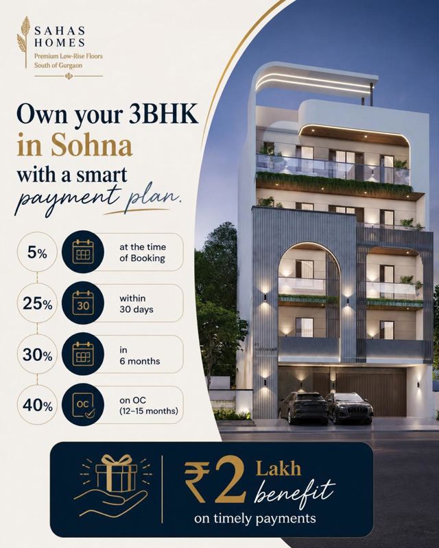 3 BHK + Basement 1476 Sq.Ft. Builder Floor in VK Sohna Greens