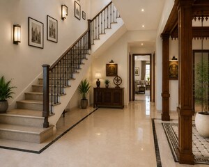 Building Lobby in 4 BHK Villa at Punkunnam – for Sale