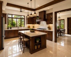 Kitchen in 4 BHK Villa at Punkunnam – for Sale