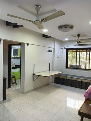 Living Room in 1 BHK Apartment at Tulshidham Complex, Thane West – for Rent