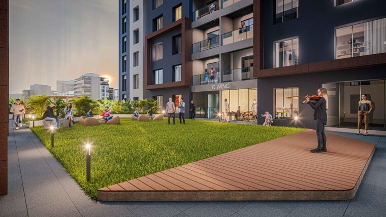 Garden, gandharv-the-high-gates 3 Bedroom 1050 Sq.Ft. Apartment In Hadapsar Pune 10433136