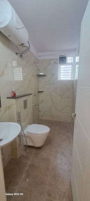 Bathroom in 3 BHK Apartment at Bhoo Aabharana, Kyalasanahalli – for Rent