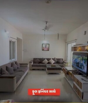 Living Room in 3 BHK Apartment at Khodiyar Colony – for Sale