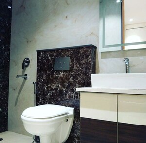 Bathroom in 4 BHK Apartment at Sushma Chandigarh Grande, Lohgarh – for Rent