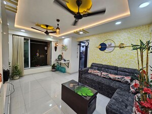 Living Room in 2 BHK Apartment at DSS Mahavir Kalpavruksha Alcacia Tower, Ghodbunder Road – for Rent