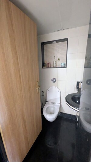 Bathroom in 3 BHK Apartment at Sea Mist Apartment, Worli – for Rent