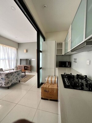 Living Room in 3 BHK Apartment at Brigade El Dorado, Bagaluru – for Sale