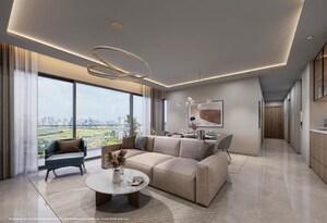 Living Room in 3 BHK Apartment at Emaar Serenity Hills, Sector 86 – for Sale
