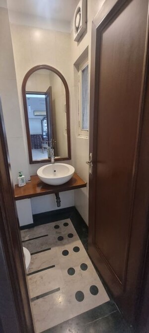Bathroom in 4 BHK Apartment at Greater Kailash – for Rent