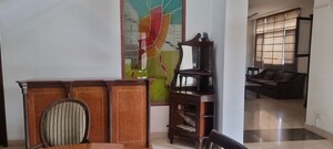 Staircase in 4 BHK Apartment at Greater Kailash – for Rent