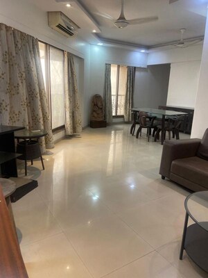 Living Room in 3 BHK Apartment at Laxcon Plaza, Nerul – for Rent
