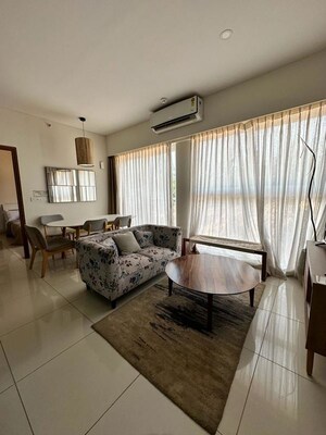 Living Room in 3 BHK Apartment at Brigade El Dorado, Bagaluru – for Rent
