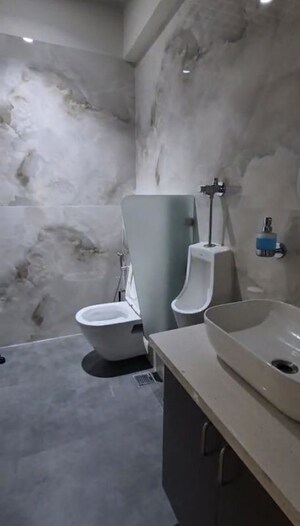Bathroom in  Office Space at One Lodha Place, Lower Parel – for Rent