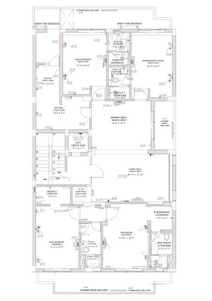Floor Plan in 4 BHK Builder Floor at Nirvana Country – for Sale