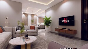 Living Room in 3 BHK Builder Floor at Sector 71 – for Sale
