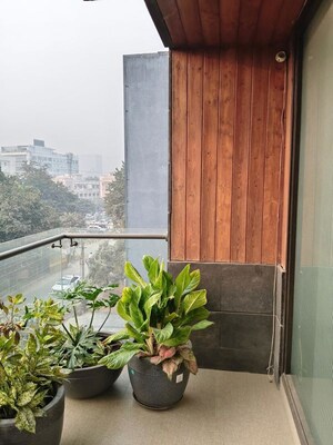 Balcony in 4 BHK Builder Floor at Sushant Lok I – for Sale