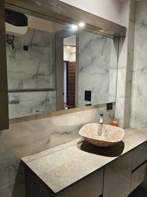 Bathroom in 4 BHK Builder Floor at Sushant Lok I – for Sale