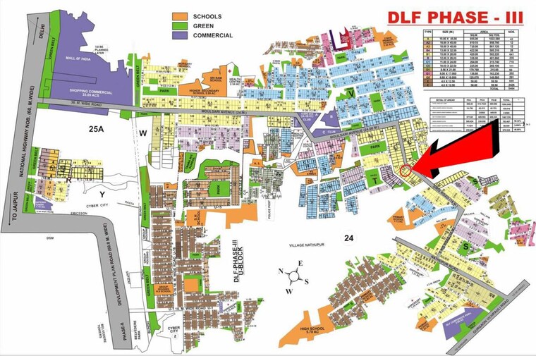 Master Plan, dlf city phase 3 4 Bedroom 502 Sq.Yd. Builder Floor In Dlf City Phase 3 Gurgaon 10434031