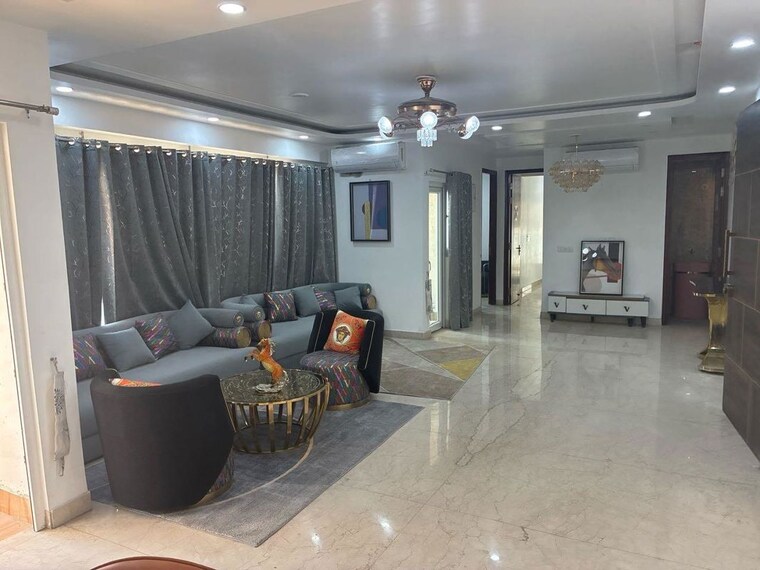 Living Room, samridhi-luxuriya-avenue 4 Bedroom 3525 Sq.Ft. Apartment In Sector 150 Noida 10434084
