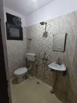 Bathroom in 1 BHK Builder Floor at Saket – for Rent
