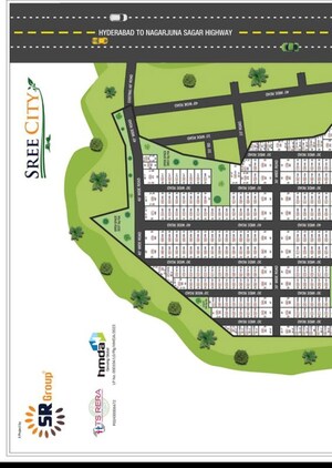  Plot – Map Location View at SR Sree City, Agapally - for Sale