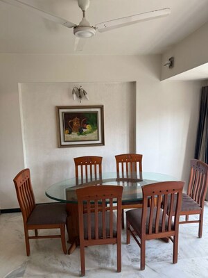 Dining area in 3 BHK Apartment at Bodakdev – for Rent