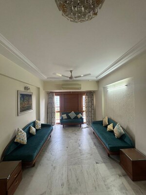 Living Room in 3 BHK Apartment at Bodakdev – for Rent