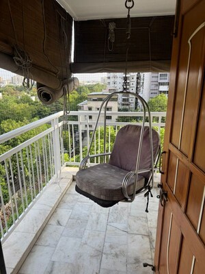 Balcony in 3 BHK Apartment at Bodakdev – for Rent