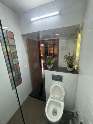 Bathroom in 3 BHK Apartment at Bodakdev – for Rent
