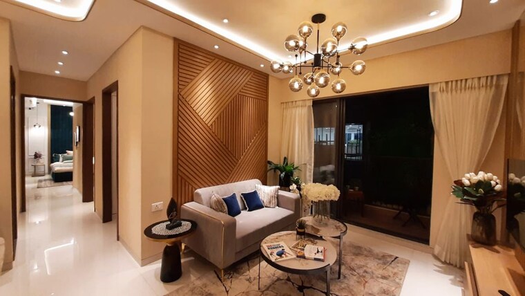 Living Room, k-raheja-jade-city 3 Bedroom 1230 Sq.Ft. Apartment In Juinagar Navi Mumbai 10426856