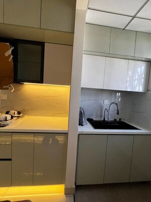 Kitchen in 2 BHK Apartment at Puravankara Purva Atmosphere, Thanisandra Main Road – for Rent