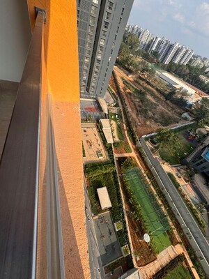 Balcony in 3 BHK Apartment at Puravankara Purva Atmosphere, Thanisandra Main Road – for Rent