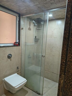 Bathroom in 2 BHK Apartment at Puranik Rumah Bali, Ghodbunder Road – for Rent