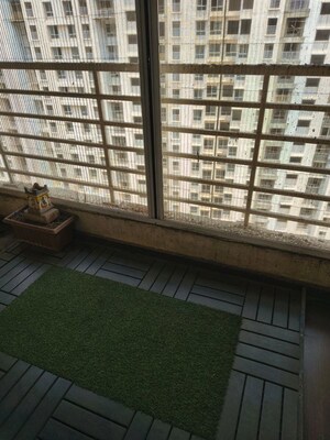 Balcony in 2 BHK Apartment at Puranik Rumah Bali, Ghodbunder Road – for Rent