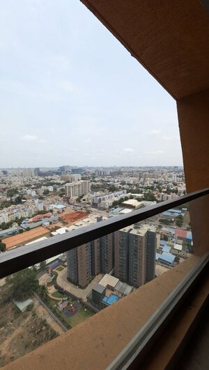 Balcony in 3 BHK Apartment at Puravankara Purva Atmosphere, Thanisandra Main Road – for Sale