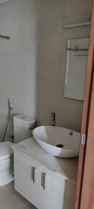 Bathroom in 1.5 BHK Apartment at Bhartiya Nikoo Homes, Thanisandra Main Road – for Rent